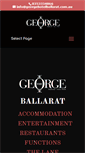 Mobile Screenshot of georgehotelballarat.com.au